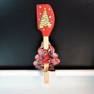 Christmas Silicone Spatula With Cookie Cutter